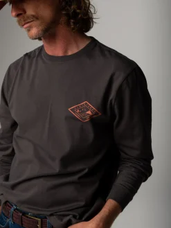 Men's Diamond Logo Long Sleeve T-Shirt