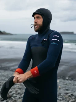 Men's Nieuwland 5.5/4.5mm Yulex® Chest Zip Hooded Wetsuit
