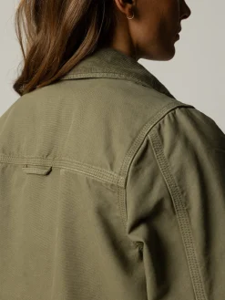 Women's Beau Canvas Zip Up Jacket