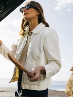 Women's Beau Canvas Zip Up Jacket