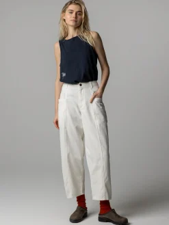 Women's Floral Marine Croft Workwear Barrel Trouser