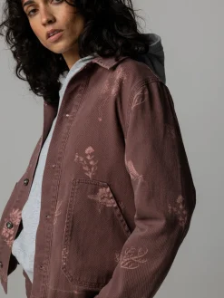 Women's Floral Marine Yarrel Printed Jacket