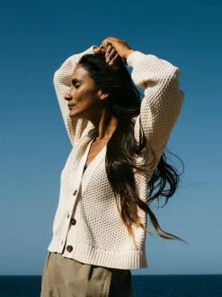 Women's Pol Open Stitch Cardigan